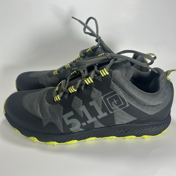 5.11 Tactical Other - 5.11 A/T Trainer Trail Running Shoes Mens 12 Gunsmoke Gray Black Yellow